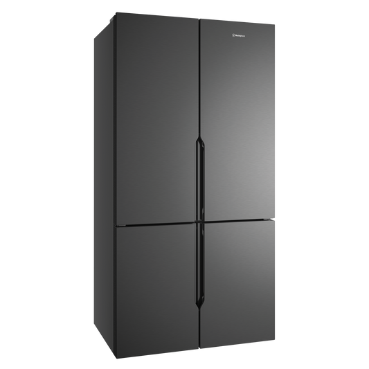 Westinghouse 564L French Quad Door Fridge - Matte Charcoal Black WQE5600BB