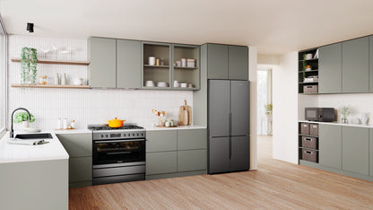 Westinghouse 564L French Quad Door Fridge - Matte Charcoal Black WQE5600BB