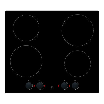 Whirlpool 60cm 4 Zone Built In Ceramic Cooktop with Knob Control WRK6140AUS