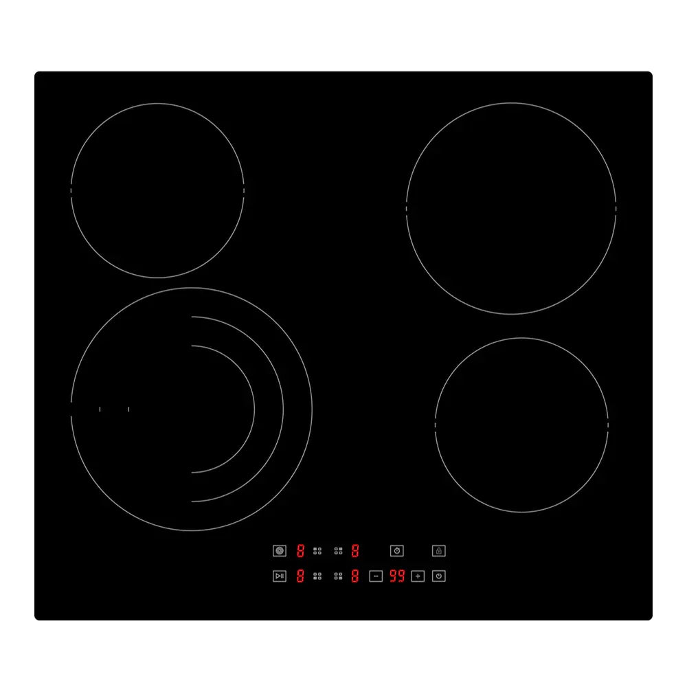 Whirlpool 60cm 4 Zone Ceramic Cooktop with Triple Zone WRT6340AUS