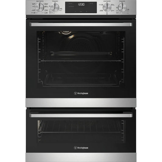Westinghouse 60cm Multi-Function Double Oven - Stainless Steel WVE6525SD