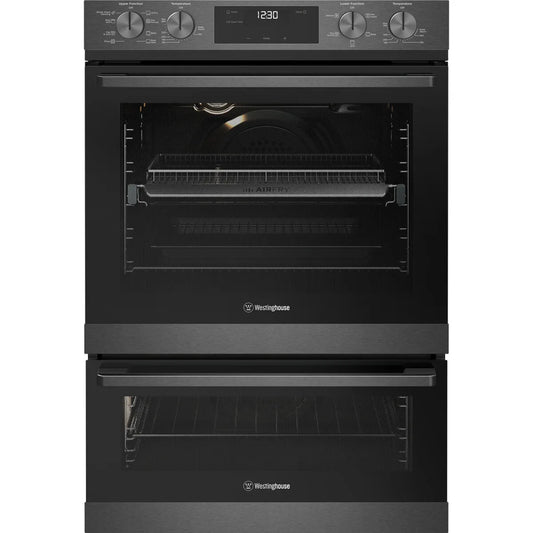 Westinghouse 60cm Multi-Function Double Oven - Dark Stainless Steel WVE6526DD