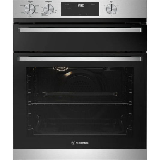Westinghouse 60cm Multi-Function Oven with Separate Grill - Stainless Steel WVE6555SD