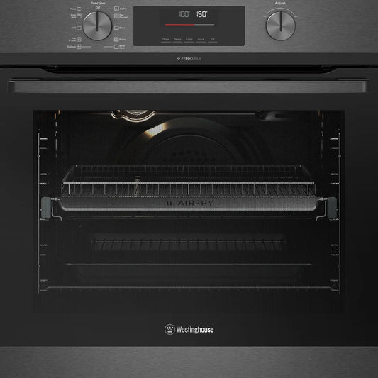 Westinghouse 60cm Multi-Function Pyrolytic Oven with AirFry - Dark Stainless Steel WVEP6716DD