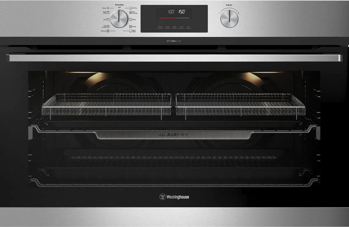 Westinghouse 90cm Multi-Function Pyrolytic Oven with AirFry - Stainless Steel WVEP9716SD
