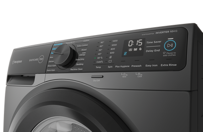 Westinghouse 10kg EasyCare 700 Front Load Washing Machine - Metallic Grey WWF1044M7SA