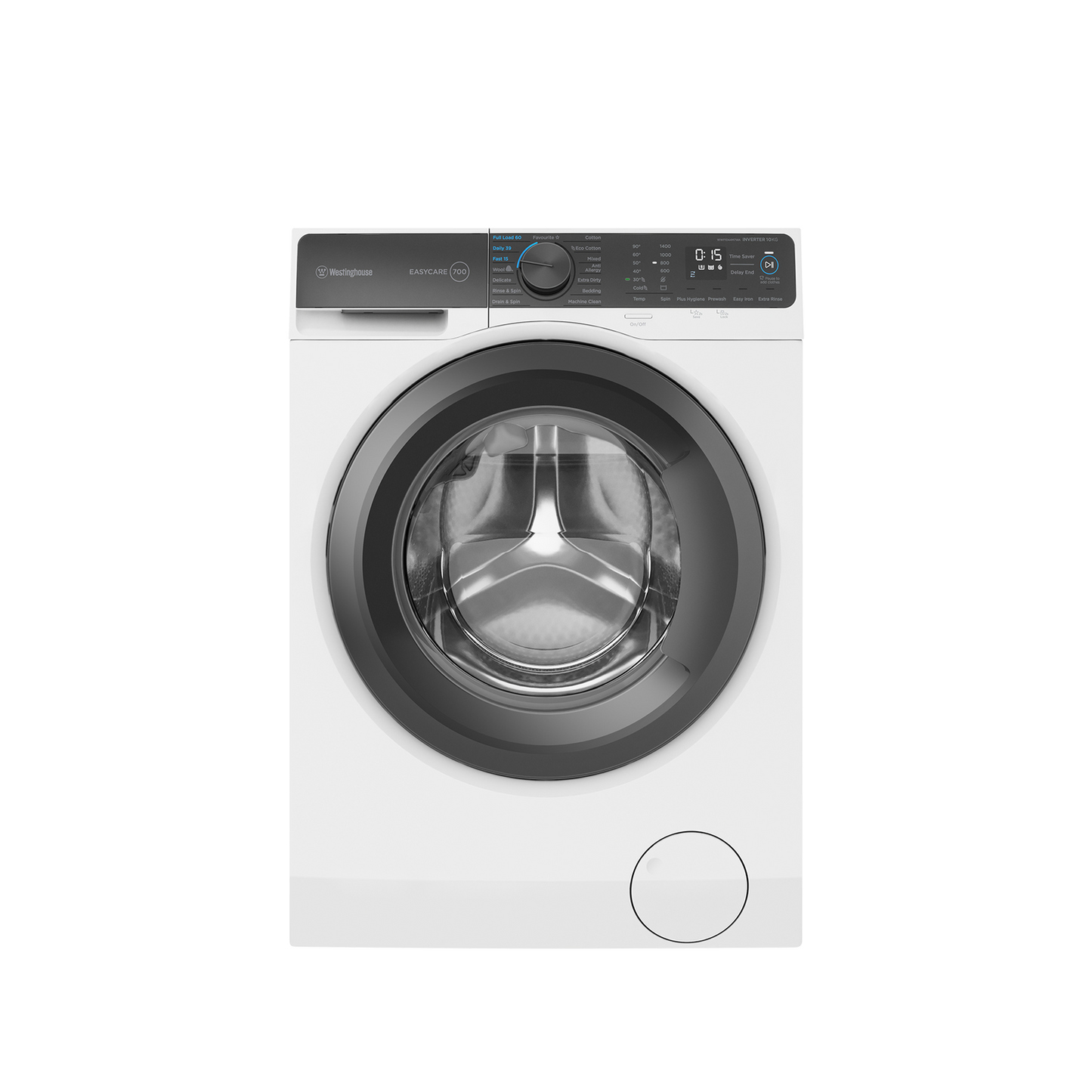 Westinghouse 10kg EasyCare 700 Front Load Washing Machine - White WWF1044M7WA