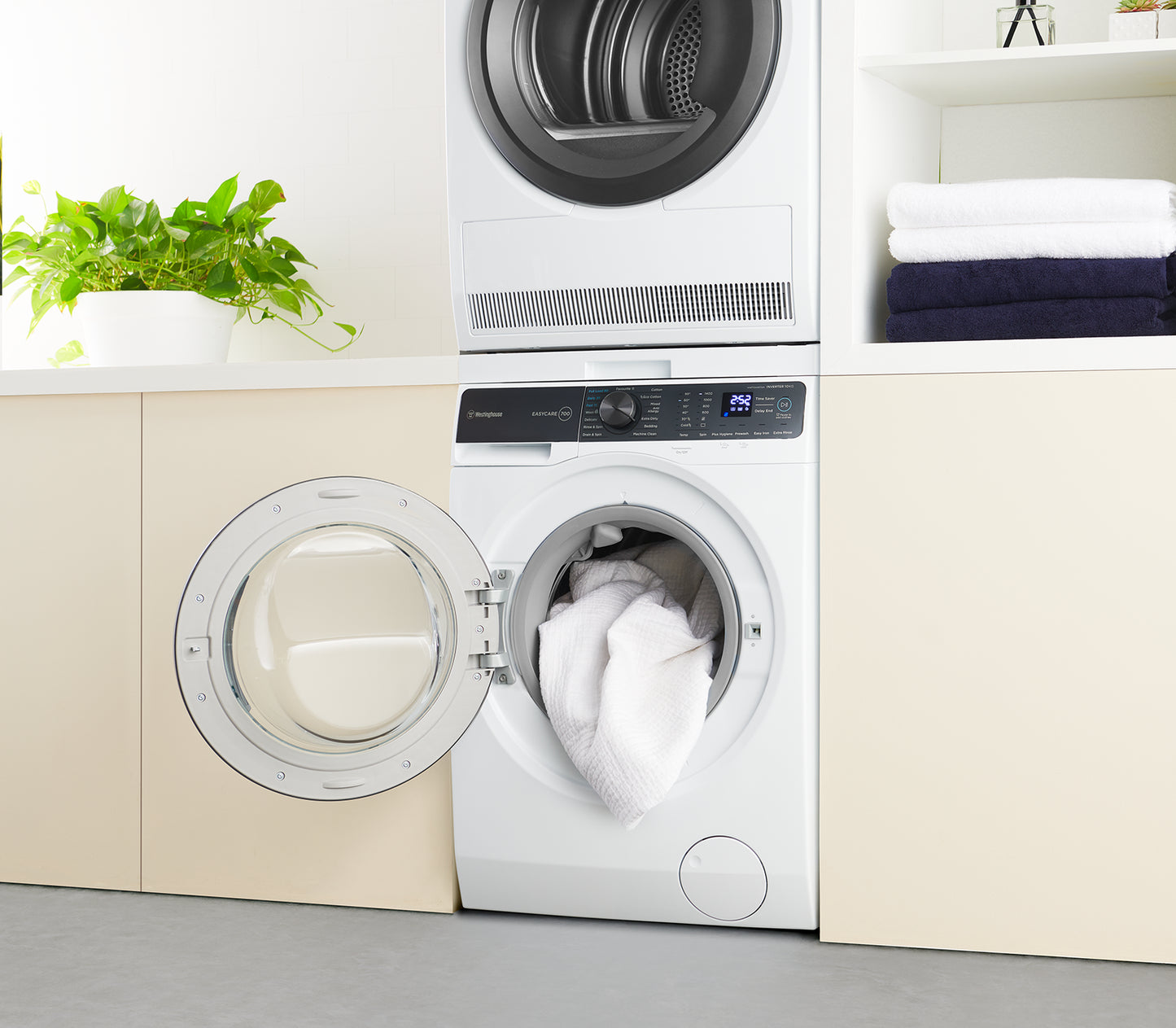 Westinghouse 10kg EasyCare 700 Front Load Washing Machine - White WWF1044M7WA