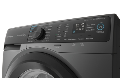 Westinghouse 9kg EasyCare 500 Series Front Load Washing Machine - Metallic Grey WWF9024M5SA