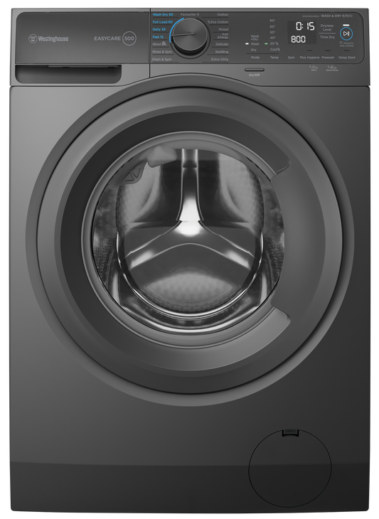 Westinghouse 9kg/5kg Washer Dryer Combo - Mettalic Grey WWW9024M5SA