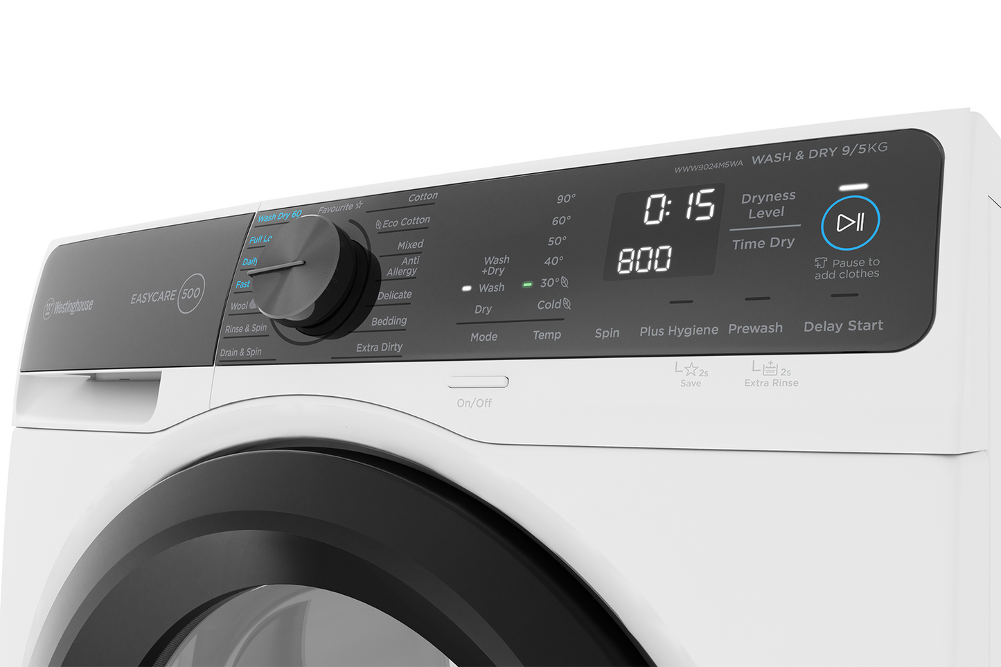 Westinghouse 9kg/5kg Washer Dryer Combo - White WWW9024M5WA